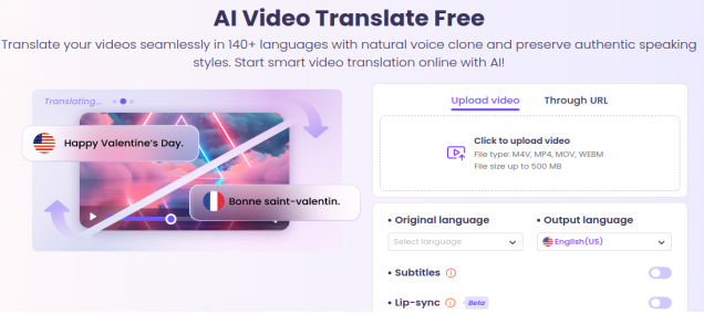 Translate Video Online Free